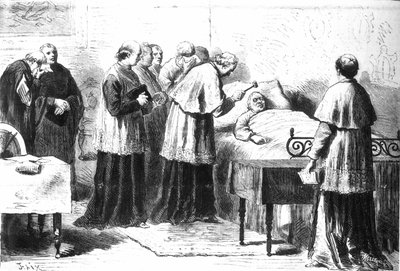 通过1878年2月24日的“Revista illustrata”中的银锤验证Pius IX的死亡 作者 皮奥·乔里斯（Pio Joris）